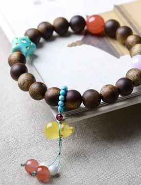 Huang Qinan Agarwood BraceletOriginal Honey Wax GourdCultural Play Chinese Hand String Male and Female Buddha Beads Prayer Beads - Aliexpress - FashionsVida