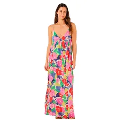 Robe Longue Sans Manches Party Pack Maxi Multico XS