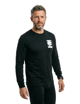 T-shirt à Manches Longues Heartsease Black M - Mystic - FashionsVida