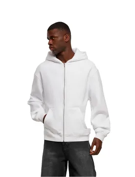 Sweat-shirt à Zip Nm013 Oversized White M Homme - New Morning Studios - FashionsVida
