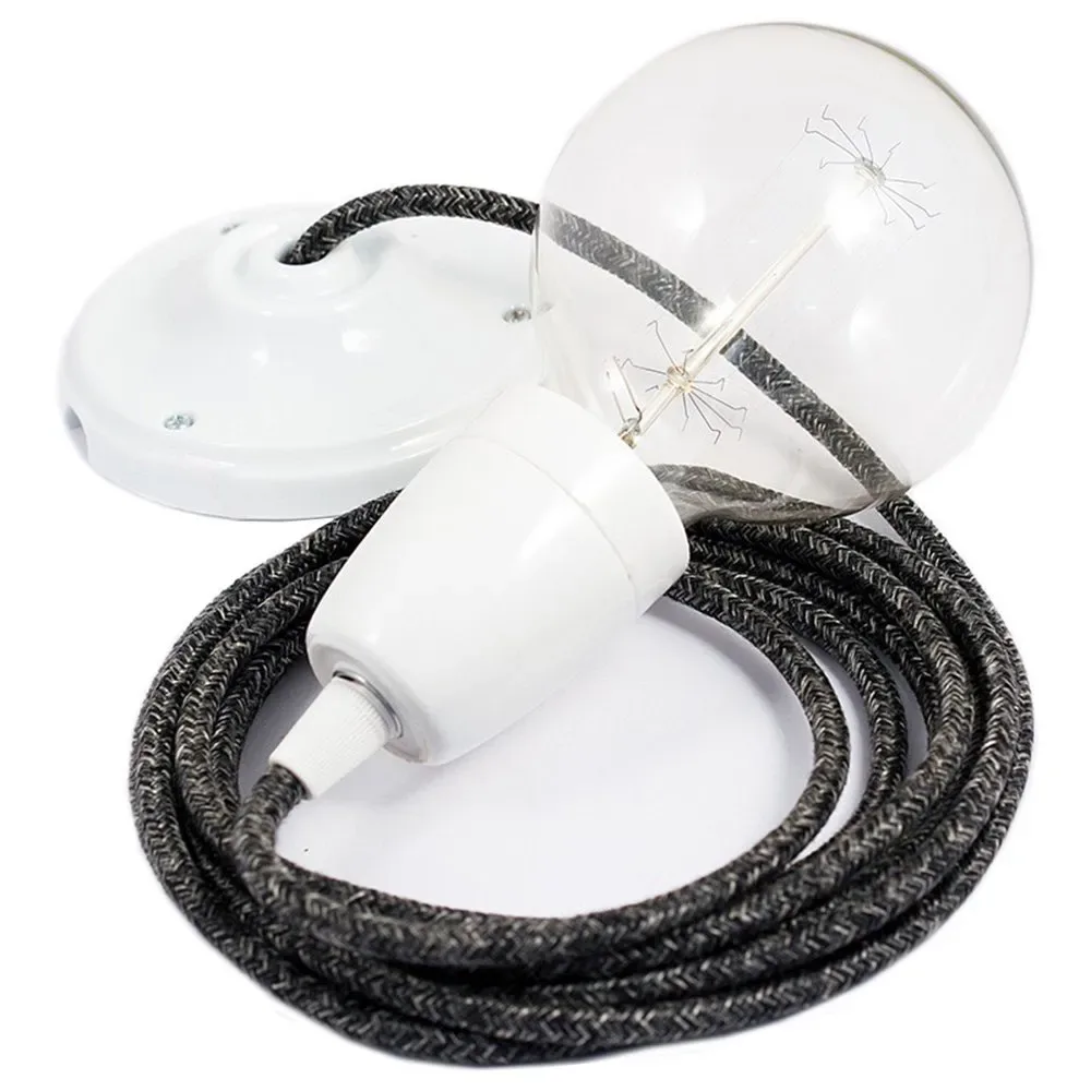 Cables Suspension Luminaire Rn03 2 M Anthracite / White One Size - Creative - FashionsVida