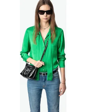 Zadig & Voltaire - Camisa de mujer Tulba satinada de manga larga - Zadig & Voltaire - FashionsVida