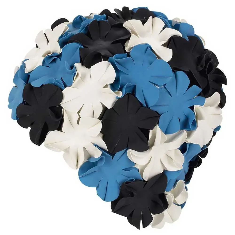 Flower Bathing Cap Blue One Size unisex - Aquafeel - FashionsVida