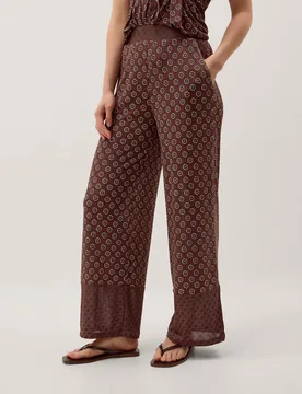 Magdalena Geometric Jersey Trousers Chocolate female - Monsoon - FashionsVida