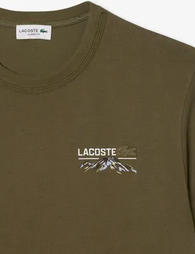 Camiseta de hombre con múltiples estampados de manga corta - Lacoste - FashionsVida