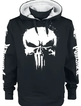 Marvel Kapuzenpullover - Skull - M bis 5XL - für Männer - Größe 5XL - schwarz - EMP exklusives Merchandise! - Männer - male - The Punisher - FashionsVida