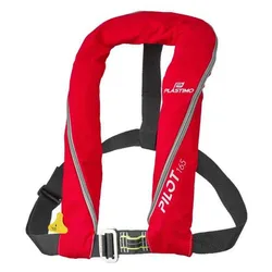 Pilot 165 Inflatable Life Jacket Black / Red One Size unisex