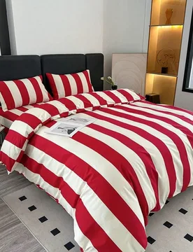 Juego de ropa de cama de 3 piezas de poliéster con estampado minimalista vintage, ropa de cama para dormitorio, juego de ropa de cama para decoració - Shein - FashionsVida