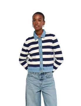 Cardigan 21011728 Dark Blue XS - Salsa Jeans - FashionsVida