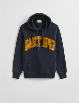 Sudadera de hombre con capucha y grafico frontal - Gant - FashionsVida
