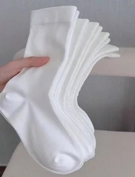 Pares de calcetines de maternidad para mujer de unicolor con puño ancho, cómodos y minimalistas, transpirables y que absorben la humedad, de media p - Shein - FashionsVida