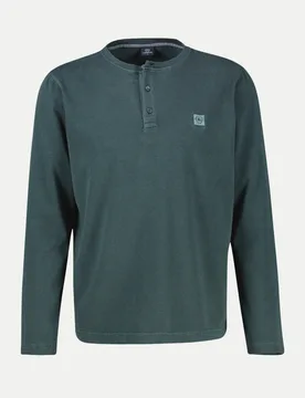 Basic Langarmshirt 664 CEDAR GREEN XXXL - Lerros - FashionsVida