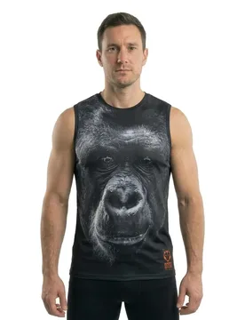 S/manga Gorilla Sleeveless T-shirt Gorilla XL Men - OTSO - FashionsVida