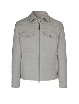 Chaqueta acolchada gris claro L - Gant - FashionsVida