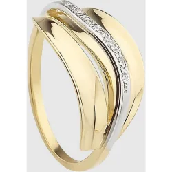 Anillo de oro y diamantes