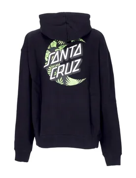 Felpa Leggera Cappuccio Uomo Cabana Moon Dot Hood Black - Santa Cruz - FashionsVida