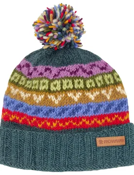 Elveden Roll Back Bobble Beanie - Pachamama - FashionsVida