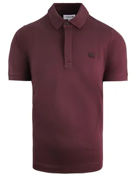 Regular Fit Mens Burgundy Polo Shirt Cotton - Size Small - Lacoste - FashionsVida