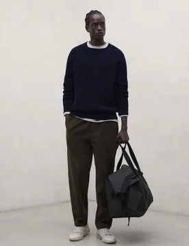 Jersey de hombre tiru de corte regular en 100% lana reciclada - Ecoalf - FashionsVida