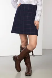 Hannah Womens Classic Tweed Skirt - - Size: 14