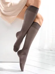 Fit-Stützkniestrümpfe 70 den - Granit - female - Size: 40-41