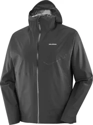 Veste imperméable et coupe-vent de trail - Bonatti Waterproof Jkt M Deep Black - Taille XL - Noir