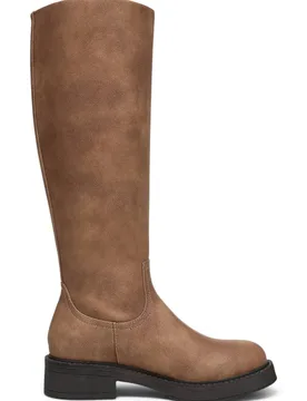 Women's Faux Leather High Riding Boots - Blowfish Venice Tall in Tan Size: 6 - Tan - Size: 6 - Infinity Leather - FashionsVida