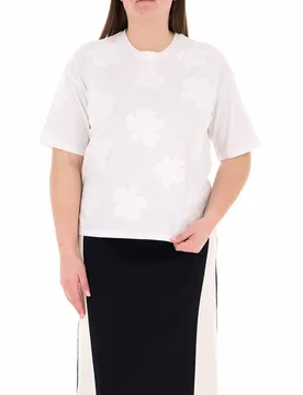 T-shirt girocollo BIANCO M - ELENA MIRO' - FashionsVida