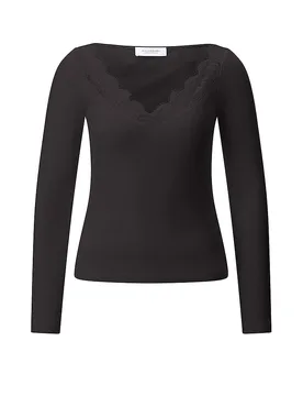 Langarmshirt braun S damen - RICHROYAL - FashionsVida