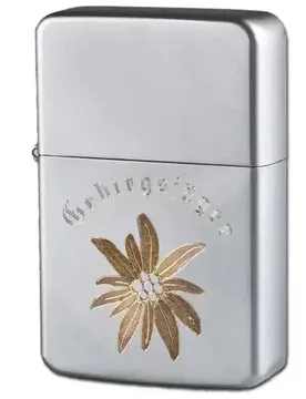 Feuerzeug Z-Plus Gas mit Gravur Gebirgsjäger Default Title adult - Bundeswehr Original - FashionsVida