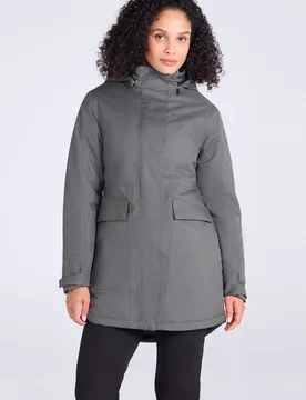 Rain On Womens Waterproof Padded Jacket - Green - Green - Size: 16 - Mountain Warehouse - FashionsVida
