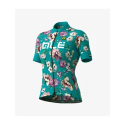 Maglia ciclismo donna PRR FIORI verde