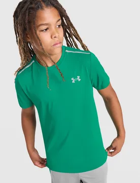 Tech Reflective T-Shirt Kinder, Grün - unisex - Size: 6-7Y - Under armour - FashionsVida