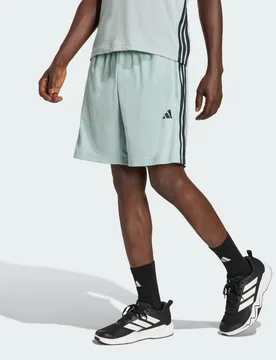 ESSENZIALI PER ALLENAMENTO BASE 3-STRIPES PIQUE SHORT 9 pollici S Tall Wonder Sage / Black - Adidas - FashionsVida