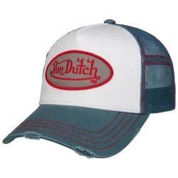 Distressed Trucker Cap by - petrol blue - Herren - Size: One Size