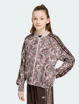 GIACCA DA ALLENAMENTO SST LOOSE CROPPED PAISLEY 13-14A Brown / Khaki Three - Adidas - FashionsVida