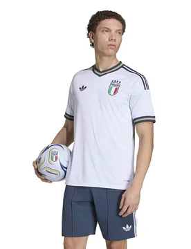 T-shirt à Manches Courtes Loin Italy 26/27 Authentic Aero Blue S - Adidas - FashionsVida