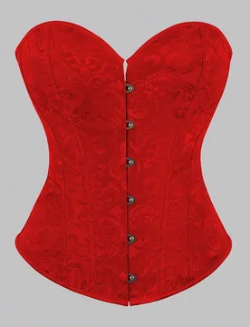 Pieza Corset estilo palaciego para mujer, Corpiño clásico de unicolor jacquard con cinturón de cordones en la cintura, que da forma y levanta, se p - Shein - FashionsVida