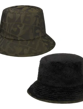Double Sided Bucket Reversible Hat by - olive - Female - Size: M (56-57 cm) - Stetson - FashionsVida