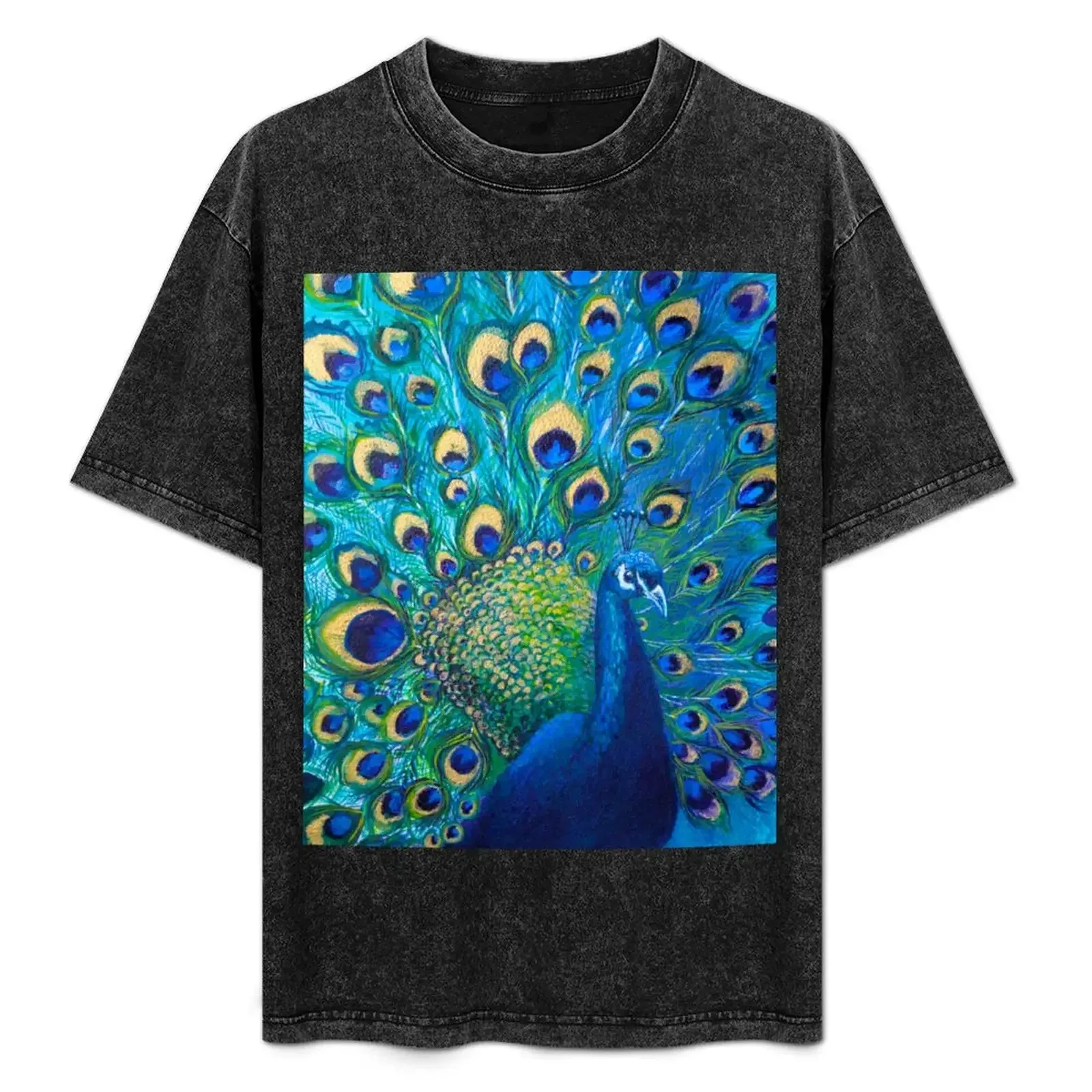 Full Glory Peacock T-Shirt Stylish Graphic Short Sleeve Top - Aliexpress - FashionsVida