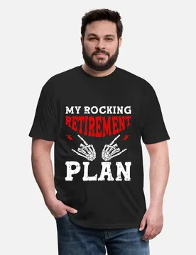 My Rocking Retirement Plan Retro Cafe Racer Gift T-Shirt for Racing bikers Motorcycle printed Graphic clothes All size Tops - Aliexpress - FashionsVida