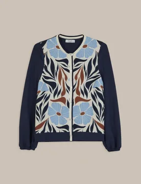 Cárdigan de mujer de punto estampado - Trucco - FashionsVida
