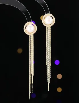 Design Sense Detachable Two-Way Wear for Women Long Tassel Slimming Face-Shaping Freshwater Pearl Earrings - Aliexpress - FashionsVida