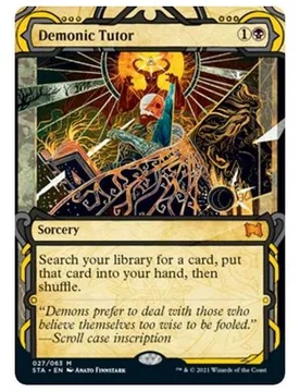 Demonic Tutor Strixhaven Mystical Archive - Magic: The Gathering - FashionsVida