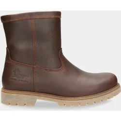Botas de hombre en piel con forro de pelo sintético