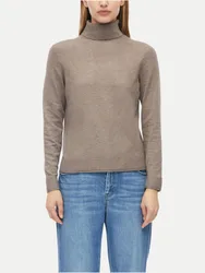 RED LABEL Feinstrickpullover mit Rollkragen Braun 42