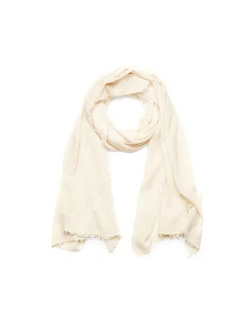 Mouleta Châle en cachemire crème - Mouleta - FashionsVida