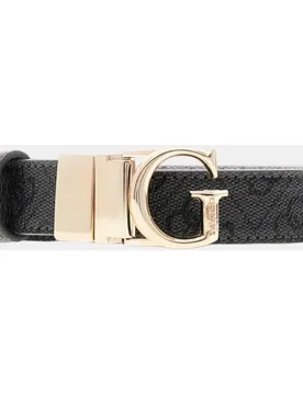 Cinturón ajustable y reversible con hebilla logo - Guess - FashionsVida