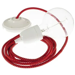 Cables Suspension Luminaire Rt94 3d 2 M Red Devil / White One Size
