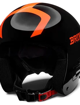 Casque Junior Vulcano Fis 6.8 Shiny Black / Orange S-M unisex - Briko - FashionsVida